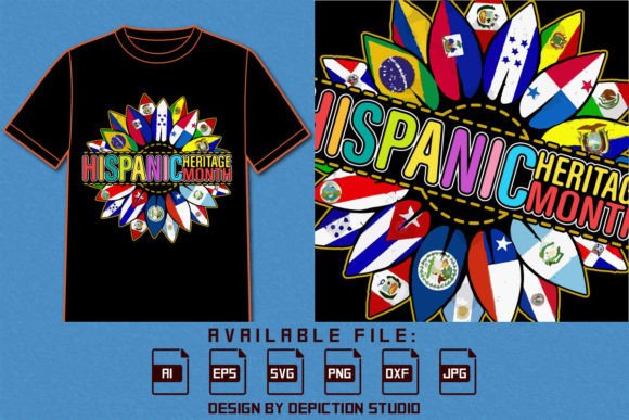 Download Hispanic Heritage Month Sunflower Shirt - Sunflower shirt Collection