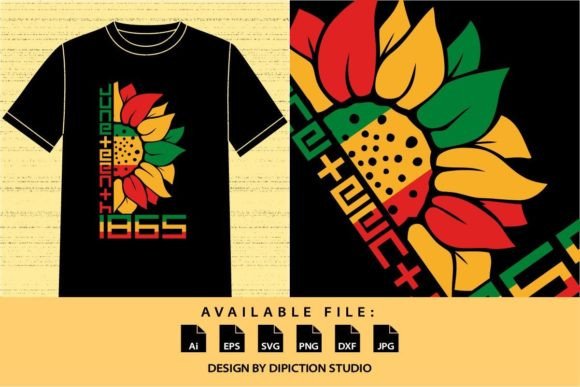 Download Juneteenth 1865 Sunflower Shirt SVG - Sunflower shirt Collection