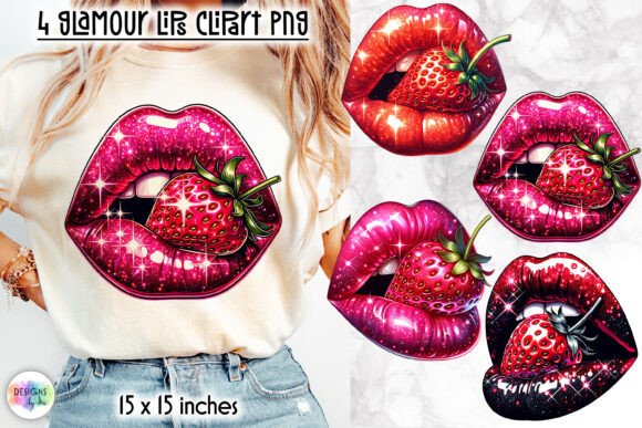 Download Glamour Lips Clipart PNG, Glitter Lips - Lips Collection