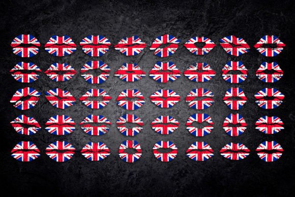 Download United Kingdom Flag Lips Collection - Lips Collection