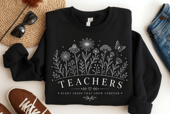 Download Floral Teacher Minimal Teacher PNG - Teacher png Collection